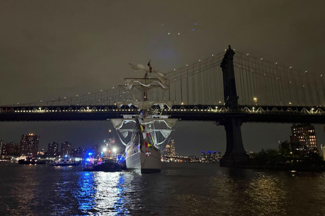 Tragedy Strikes: Mexican Tall Ship Collides with Brooklyn Bridge, Leaving Two Dead and Masts Damaged